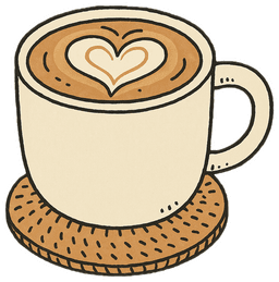 Coffee sticker example