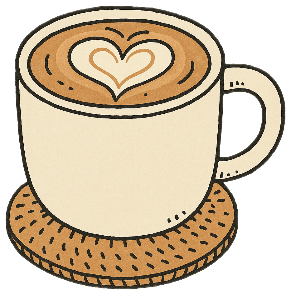 Coffee sticker